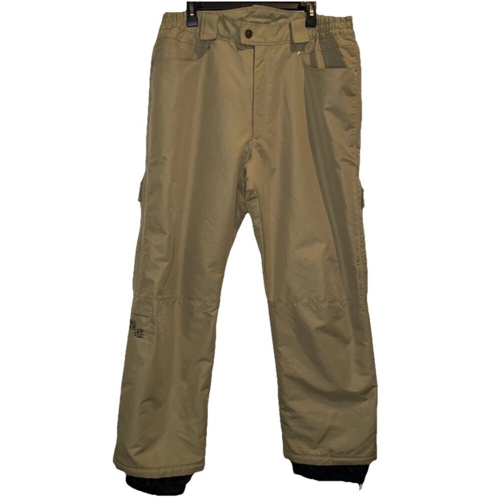 Body Glove Unisex Protect The‎ Core Tan Lined Skiing Snowboarding Pants Sz XL